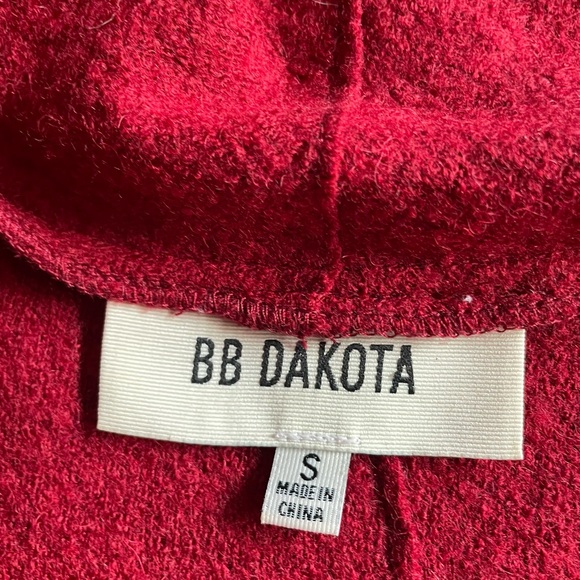 BB Dakota Red Boiled Wool Sweater - Picture 3 of 4